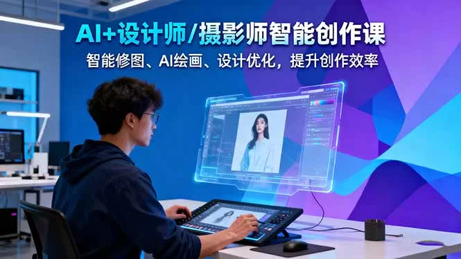 （16398期）AI+设计师/摄影师智能创作课：智能修图、AI绘画、设计优化，提升创作效率-小二项目网