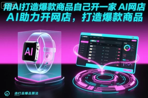 用AI打造爆款商品自己开一家AI网店，AI助力开网店，打造爆款商品-小二项目网