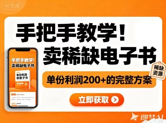手把手教学！在小红书卖稀缺电子书，单份利润2张+的完整方案-小二项目网