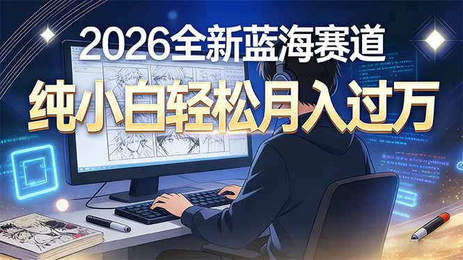 （16781期）2026年全新蓝海赛道，纯小白轻松月入过万-小二项目网