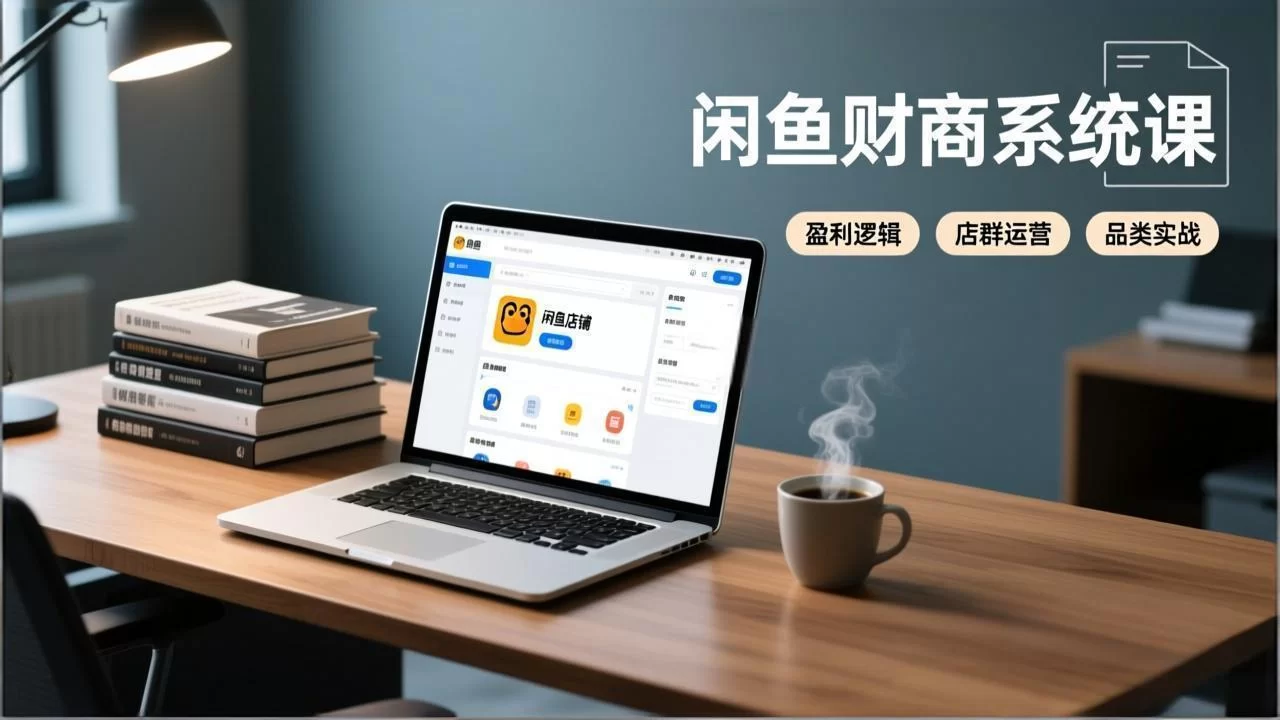 （17193期）闲鱼财商系统课：从盈利逻辑、店群运营到品类实战，实现稳定月入过万-小二项目网