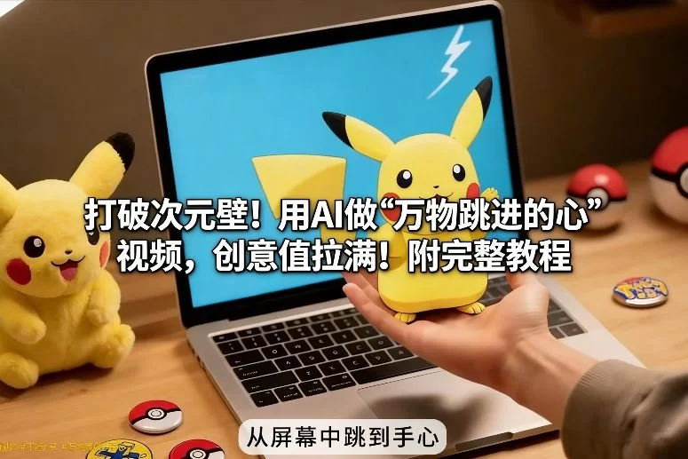 打破次元壁！用AI做【万物跳进手心】视频，创意值拉满！附完整教程-小二项目网