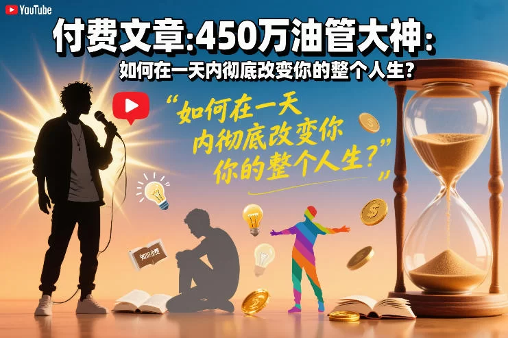 付费文章：450万油管大神：如何在一天内彻底改变你的整个人生？-小二项目网