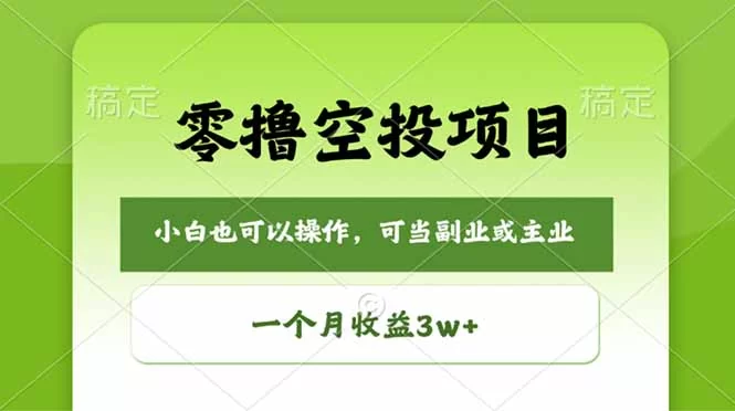（18223期）零撸空投项目，最新玩法，每天零碎时间，一个月3w＋-小二项目网