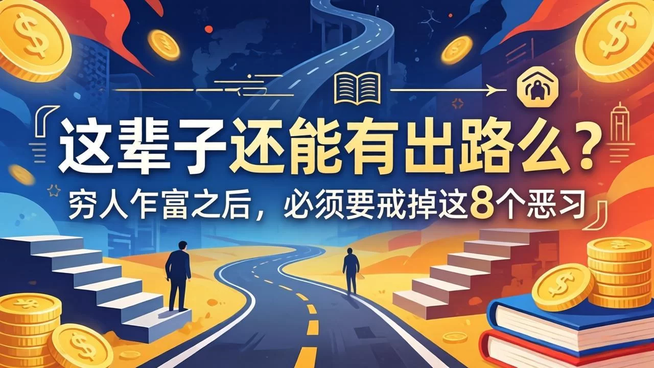 （18214期）关于人生两篇付费文章【这辈子还能有出路么？】【穷人乍富之后，必须要戒掉这8个恶习】-小二项目网