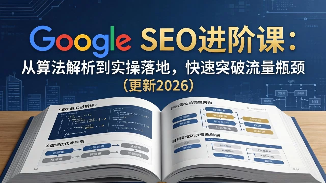 （18048期）Google SEO进阶课：从算法解析到实操落地，快速突破流量瓶颈（更新2026）-小二项目网