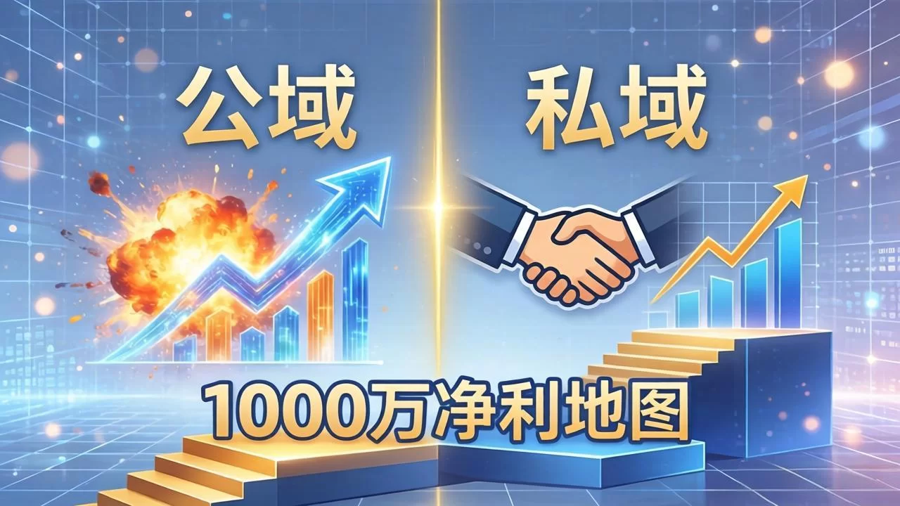 （18217期）公域玩命出爆款，私域悄悄做成交：这套AI内训课，2026给你打通1000万净利的地图-小二项目网