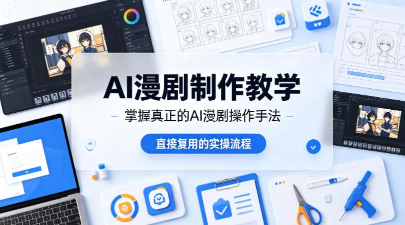 AI漫剧制作教学，带你掌握真正的AI漫剧操作手法，直接复用的实操流程-小二项目网