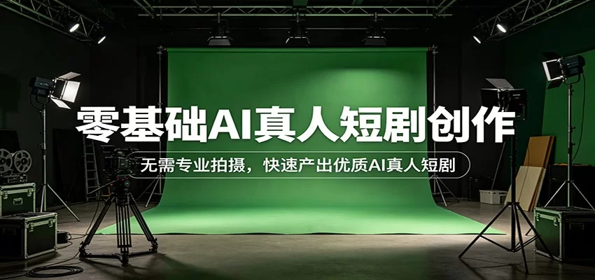零基础AI真人短剧创作：无需专业拍摄，快速产出优质AI真人短剧-小二项目网