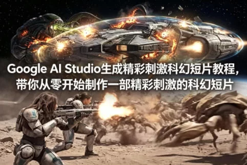 Google AI Studio生成精彩刺激科幻短片教程，带你从零开始制作一部精彩刺激的科幻短片【双语字幕】-小二项目网