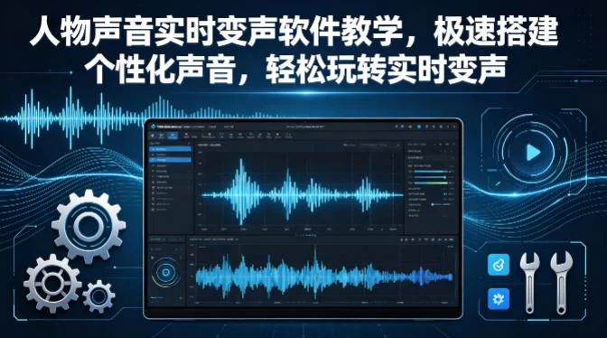 人物声音实时变声软件教学，极速搭建个性化声音，轻松玩转实时变声-小二项目网
