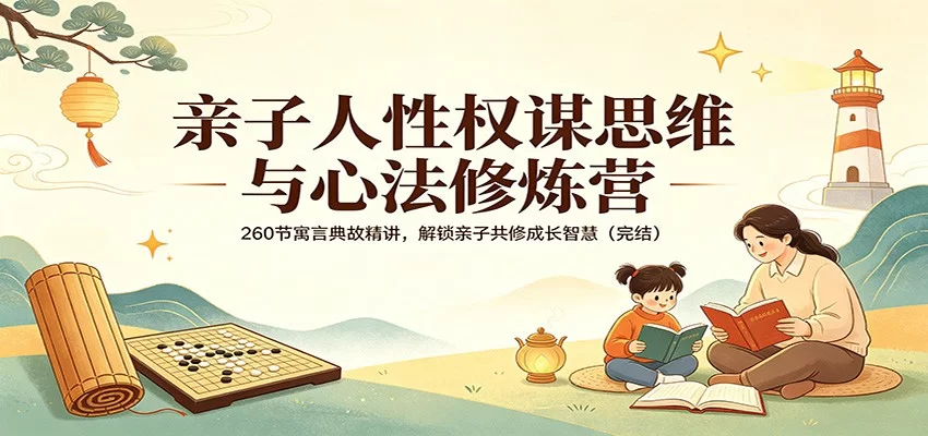 亲子人性权谋思维与心法修炼营：260节寓言典故精讲，解锁亲子共修成长智慧（完结）-小二项目网