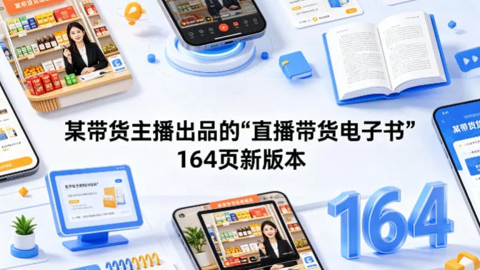 某带货主播出品的《直播带货电子书》164页新版本-小二项目网