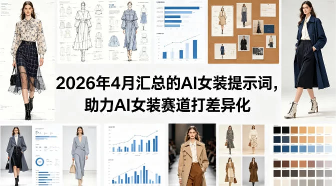 2026年4月汇总的AI女装提示词，助力AI女装赛道打差异化-小二项目网