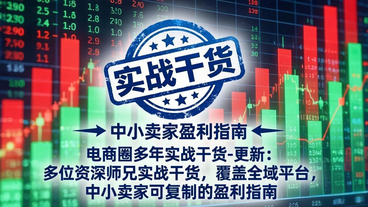 （18534期）电商圈多年实战干货-更新5月20：多位资深师兄实战干货/覆盖全域平台，中小卖家可复制的盈利指南-小二项目网