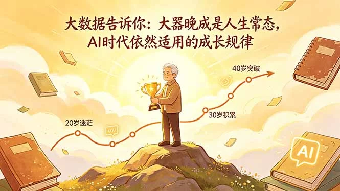 （18288期）付费文章：大数据告诉你：大器晚成是人生常态，AI 时代依然适用的成长规律-小二项目网