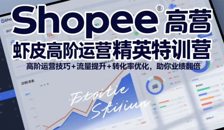 Shopee虾皮高阶运营精英特训营，高阶运营技巧+流量提升+转化率优化，助你业绩翻倍（更新26年5月）-小二项目网