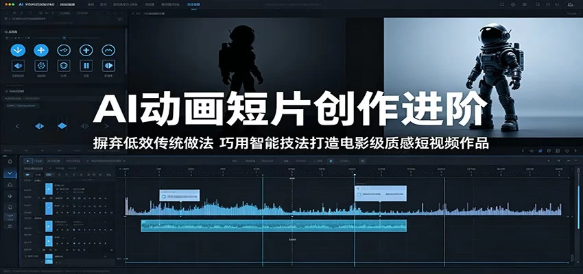 AI动画短片创作进阶：摒弃低效传统做法，巧用智能技法打造电影级质感短视频作品-小二项目网