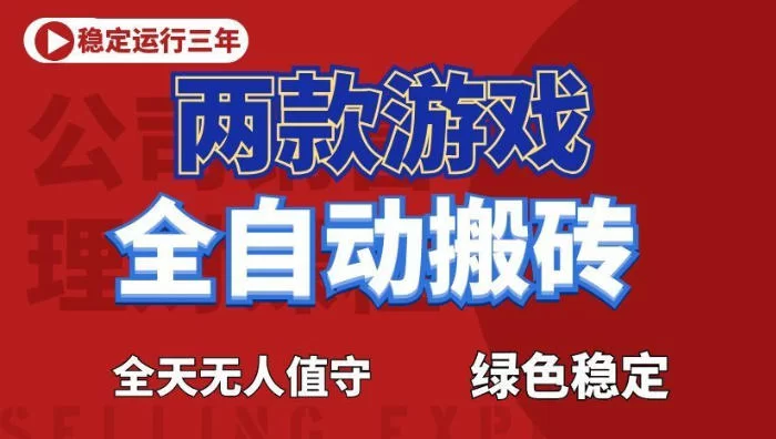 海外游戏全自动搬砖，日入1k+，全天无人值守，绿色稳定！【揭秘】-小二项目网