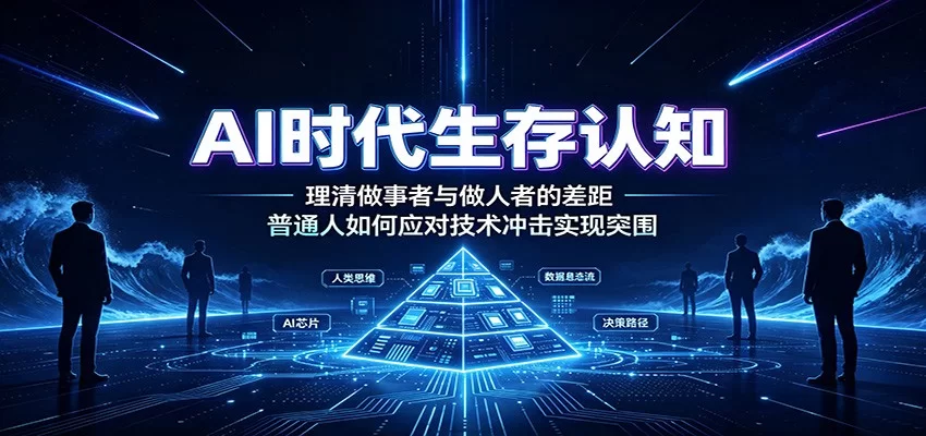 AI时代生存认知：理清做事者与做人者的差距，普通人如何应对技术冲击实现突围-小二项目网