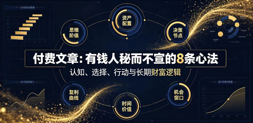 付费文章：有钱人秘而不宣的8条心法-小二项目网