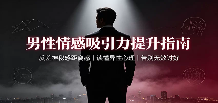 男性情感吸引力提升指南：反差神秘感距离感，读懂异性心理，告别无效讨好-小二项目网