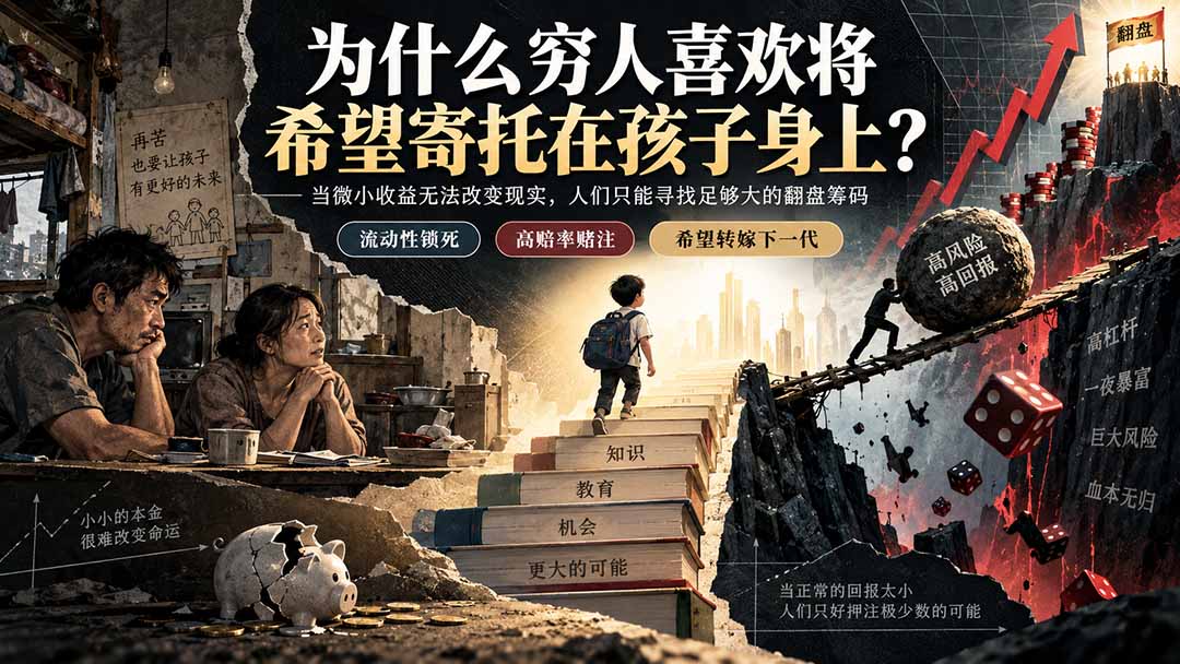 （20318期）社群精品文章：为什么穷人喜欢将希望寄托在孩子身上？-小二项目网