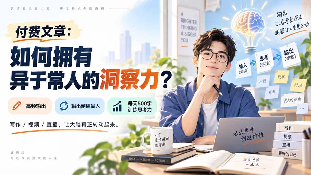 （20558期）付费文章：如何拥有异于常人的洞察力？-小二项目网