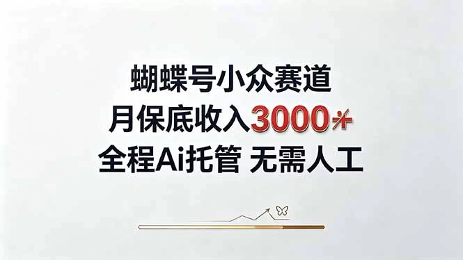 （20323期）视频号小众领域，月收入3000+， 全程Ai托管操作  新人2天学会！-小二项目网