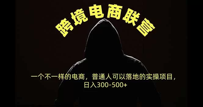 （20702期）跨境电商联营，一个不一样的电商，普通人可操作日入300-500+-小二项目网