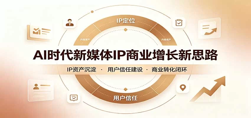 AI时代新媒体IP商业增长新思路：摒弃复杂运营套路，用极简思维打通获客路径-小二项目网