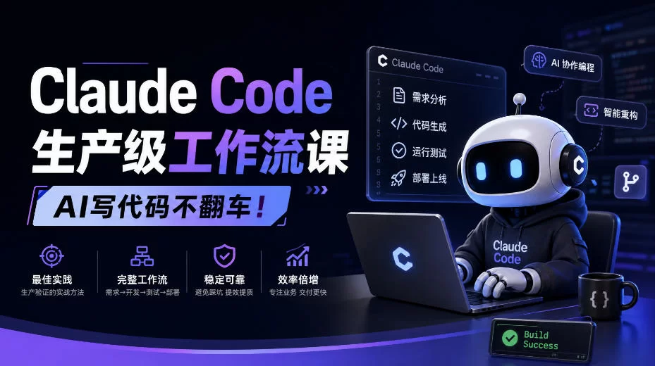 Claude Code生产级工作流课，AI写代码不翻车！【原创双语字幕】-小二项目网