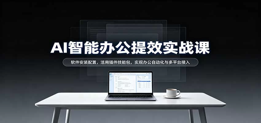 AI智能办公提效实战课：软件安装配置，活用插件技能包，实现办公自动化与多平台接入-小二项目网