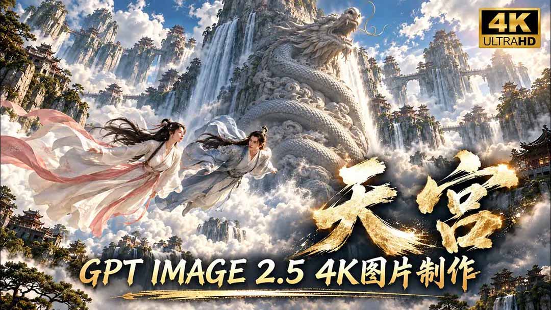 （20764期）【无水印】GPT Image 2.5实测！4K到底多清楚？皮肤、手指、修图与天宫场景全面测试-小二项目网