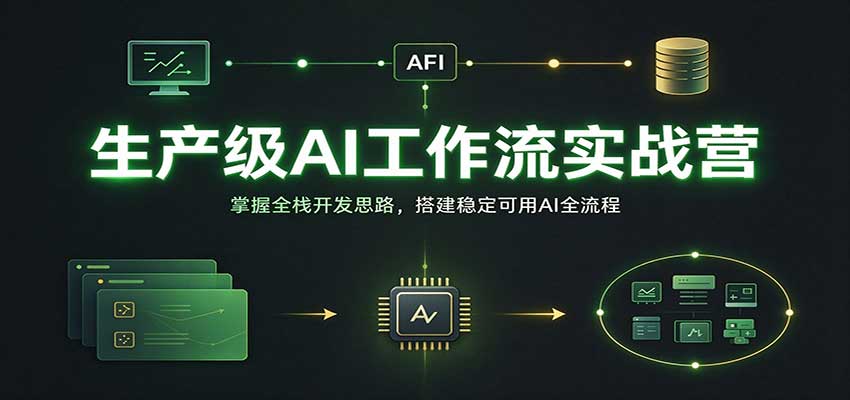 生产级AI工作流实战营：掌握全栈开发思路，搭建稳定可用AI全流程-小二项目网