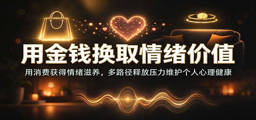 用金钱换取情绪价值：用消费获得情绪滋养，多路径释放压力维护个人心理健康-小二项目网