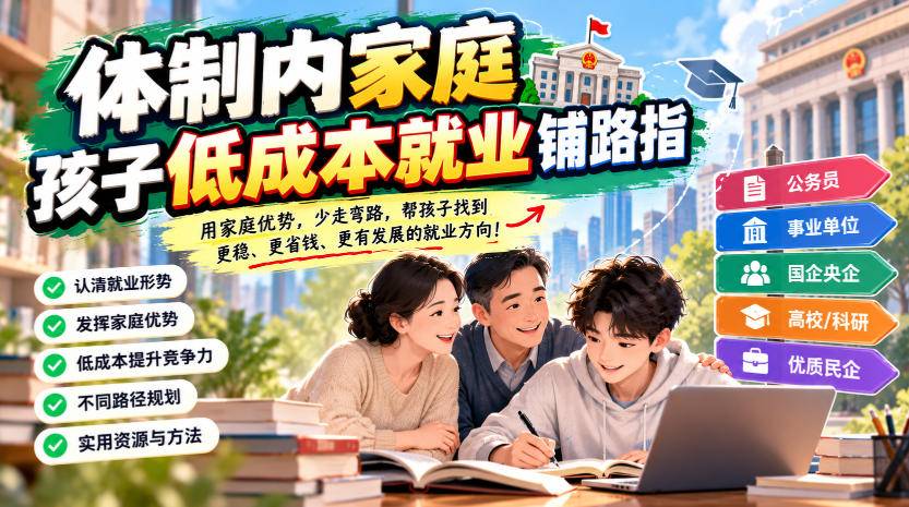某公众号付费文章：体制内家庭，孩子低成本就业铺路指-小二项目网